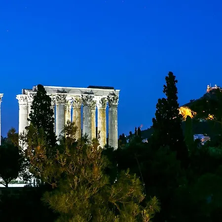 Stylish Flat Overlooking The Temple Of Zeus Athens Exterior photo